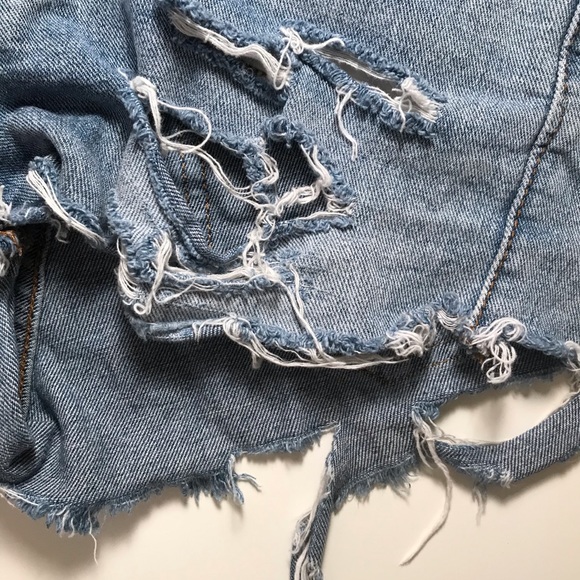 Free People Jean Shorts - Picture 3 of 5